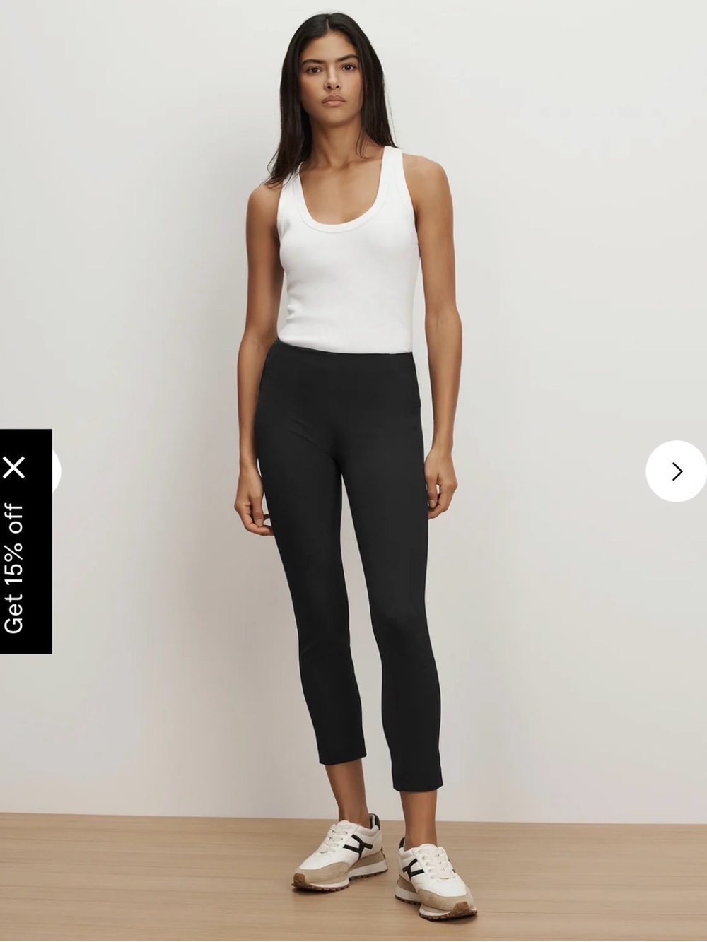 Veronica Beard Scuba back zip Black Skinny Ponte Ankle Pants